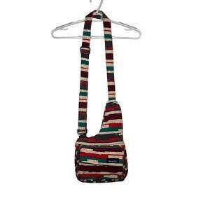 Kavu stripe sydney satchel rope sling crossover purse hiking outdoor camping